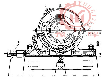 氧化鋅回轉窯傳動結構